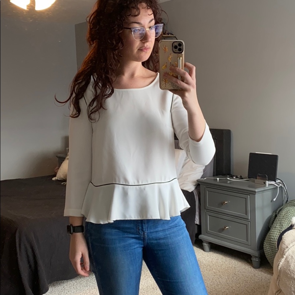 Ann Taylor Peplum Blouse